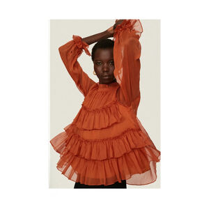 Adam Lippes Tiered Statement Ruffle Top